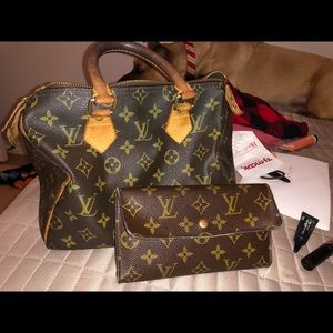 Authentic Louis Vuitton Speedy 25 & wallet